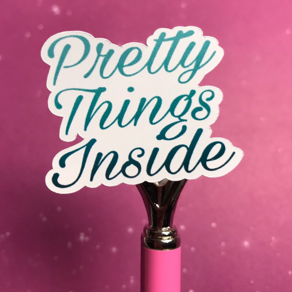 56pc/ 2 pages stickers pretty things inside - Picture 1 of 4